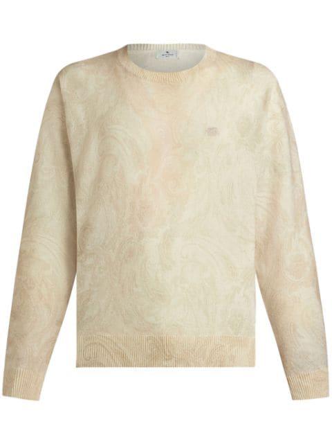 paisley intarsia-knit jumper by ETRO