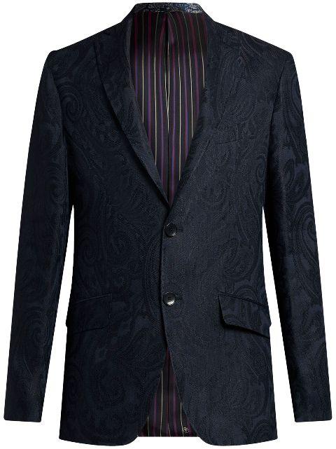 paisley-jacquard blazer by ETRO