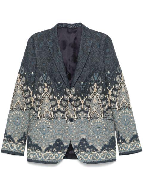 paisley-jacquard blazer by ETRO