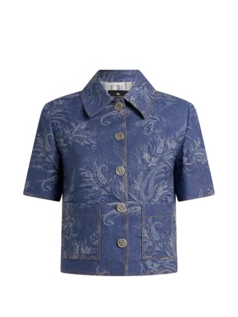 paisley-jacquard denim shirt by ETRO