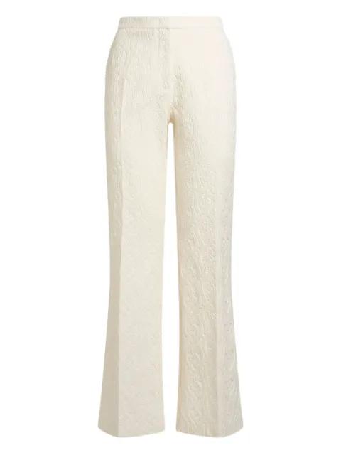 paisley-jacquard flared trousers by ETRO paisley-jacquard flared trousers by ETRO
