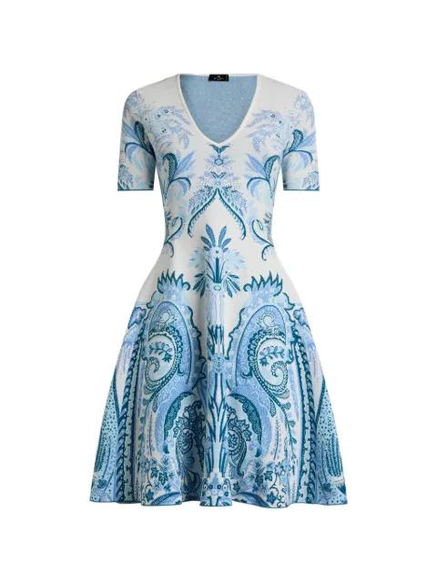 paisley-jacquard midi dress by ETRO