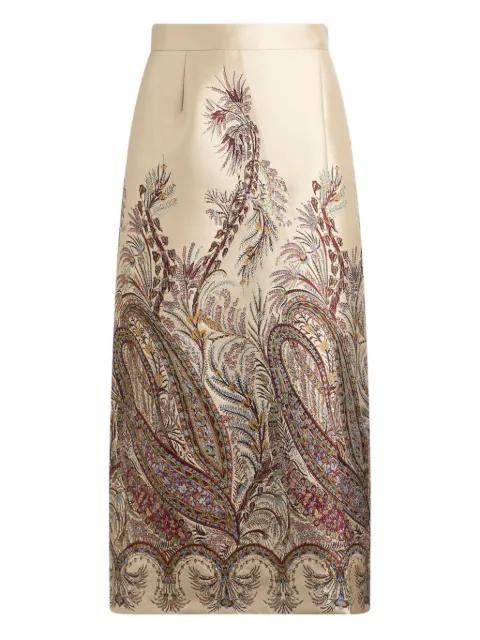 paisley jacquard midi skirt by ETRO