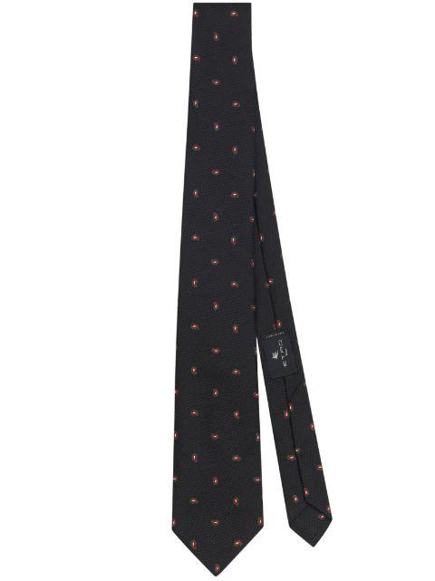 paisley jacquard silk tie by ETRO