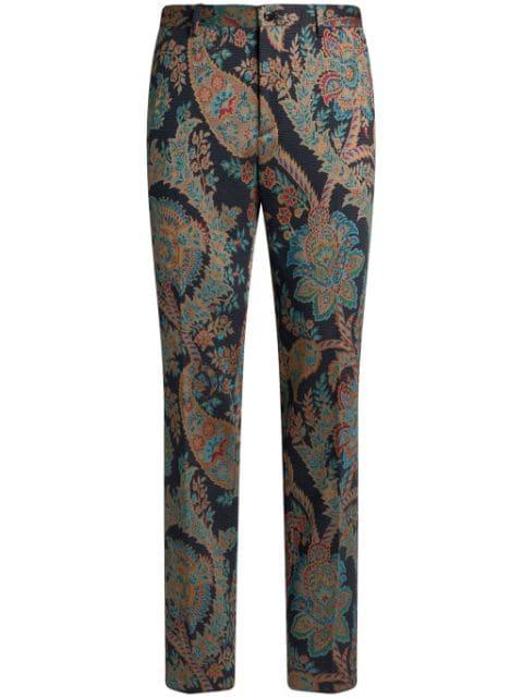 paisley jacquard tailored trousers by ETRO