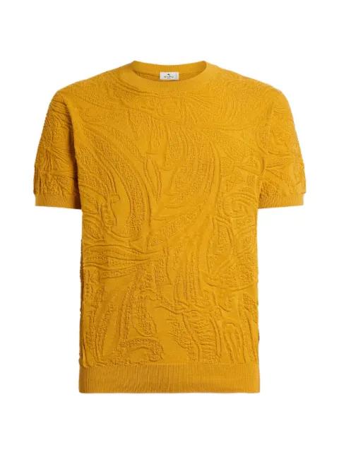 paisley-knit T-shirt by ETRO