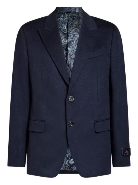 paisley-lined cashmere blazer by ETRO
