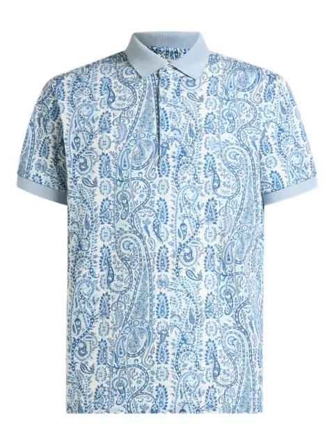 paisley-motif polo shirt by ETRO