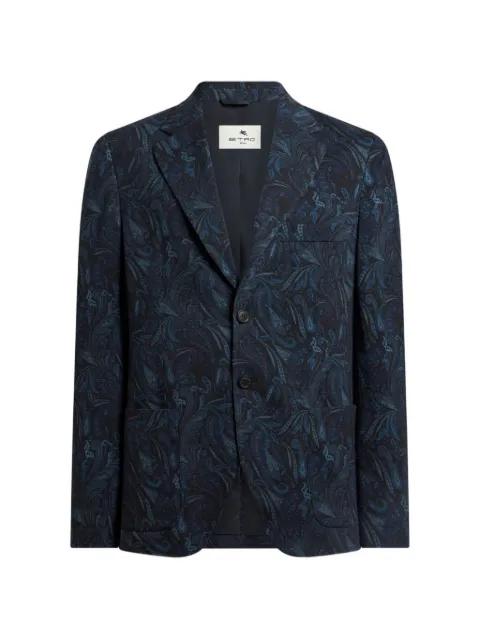 paisley-motif single-breasted blazer by ETRO