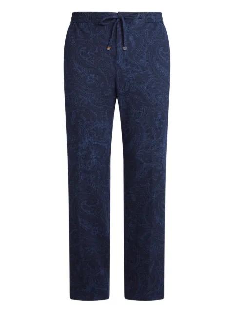 paisley-motif trousers by ETRO
