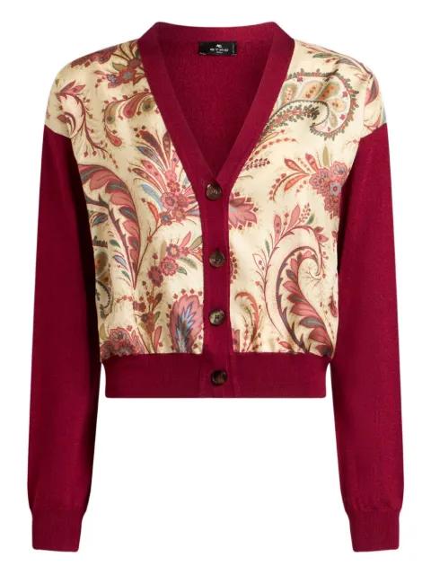 paisley panelled cardigan by ETRO