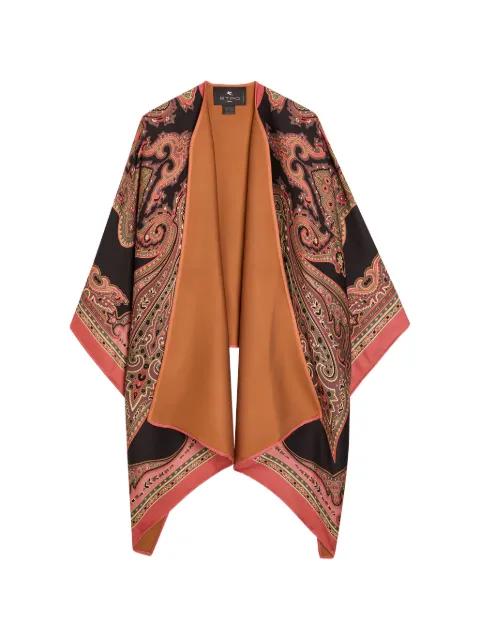 paisley-pattern cape by ETRO