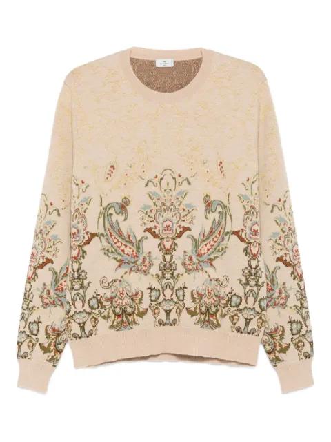 paisley-pattern crew-neck sweater by ETRO