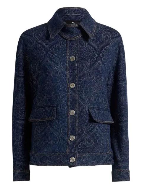 paisley-pattern denim jacket by ETRO