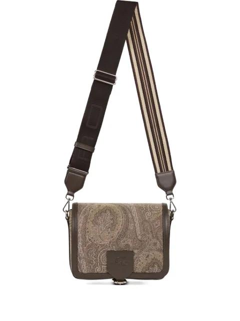 paisley-pattern messenger bag by ETRO