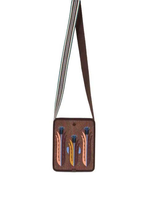 paisley-pattern messenger bag by ETRO