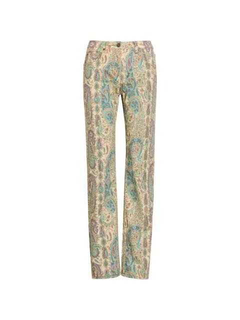 paisley-pattern straight-leg jeans by ETRO