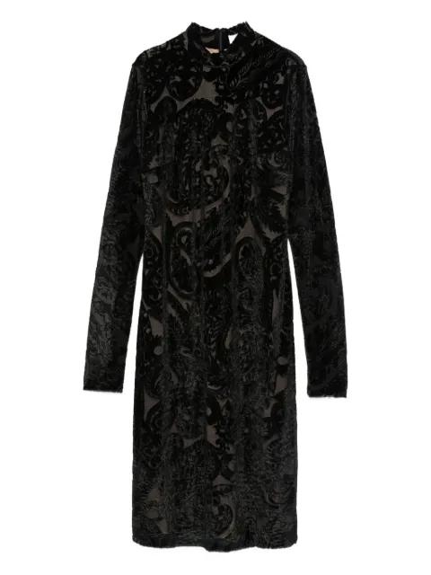 paisley-pattern velvet dress by ETRO