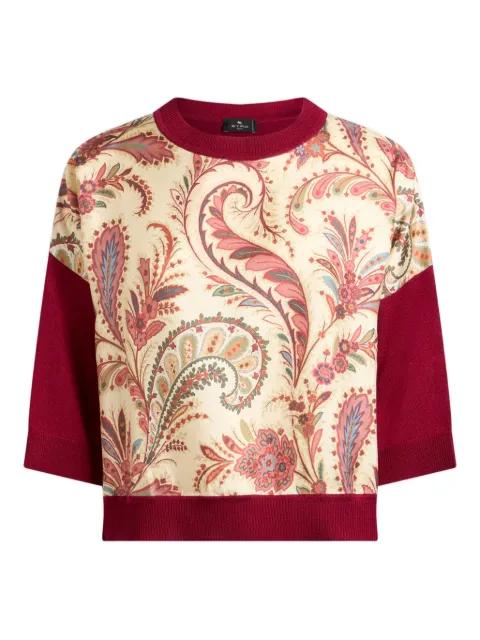 paisley-print T-shirt by ETRO