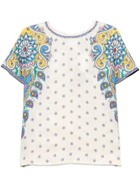 paisley-print T-shirt by ETRO