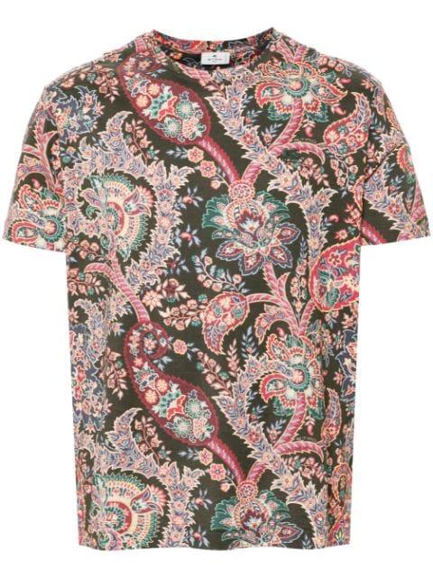paisley-print T-shirt by ETRO