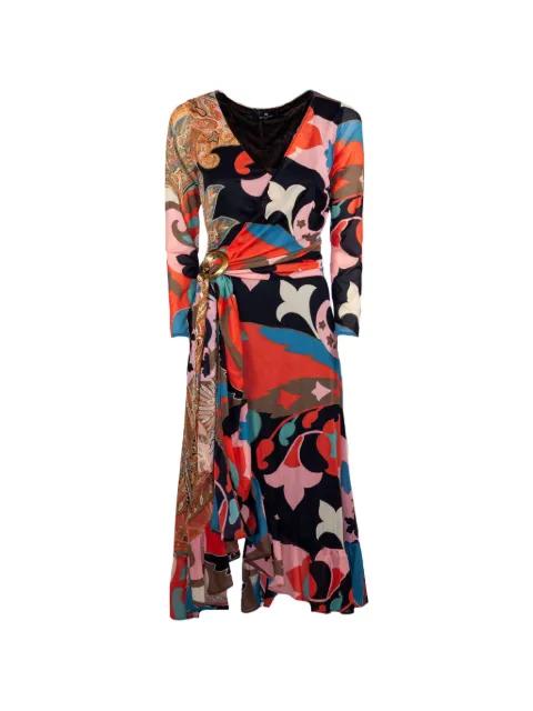 paisley-print buckled dress by ETRO