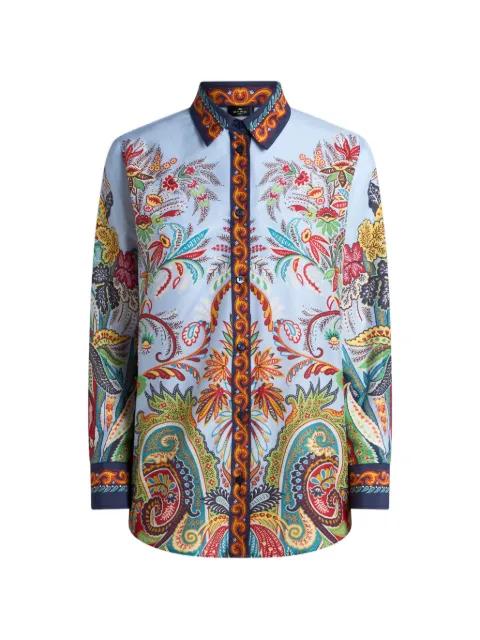 paisley-print button-down cotton shirt by ETRO