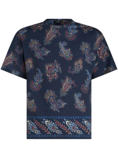 paisley-print cotton T-shirt by ETRO