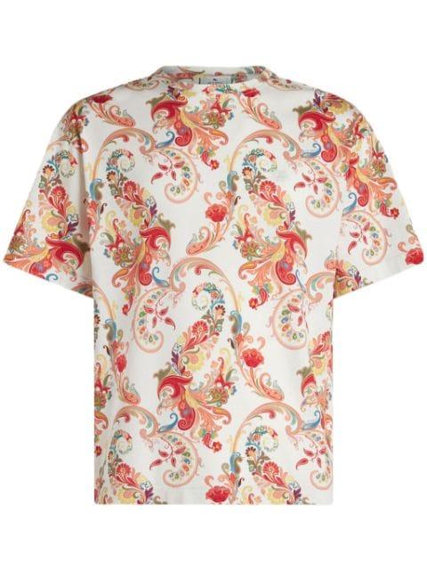 paisley-print cotton T-shirt by ETRO