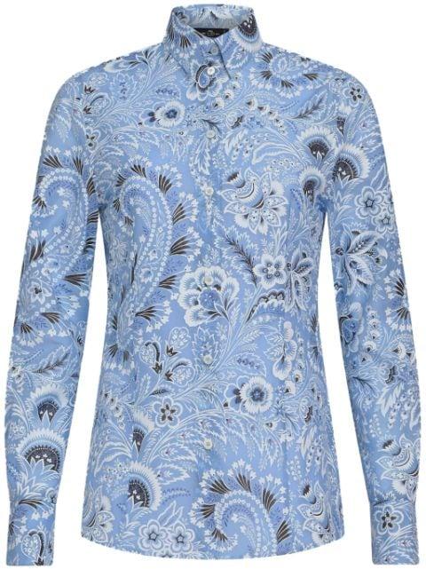 paisley-print cotton blend shirt by ETRO