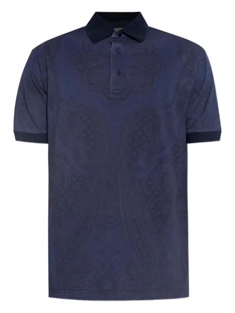 paisley-print cotton polo shirt by ETRO