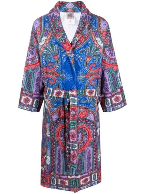 paisley-print cotton robe by ETRO