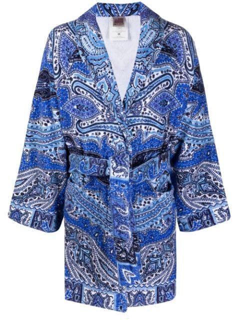 paisley-print cotton robe by ETRO