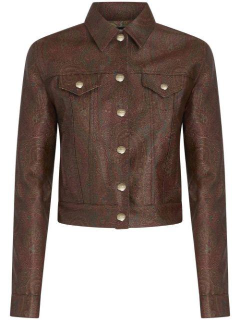 paisley-print cropped jacket by ETRO