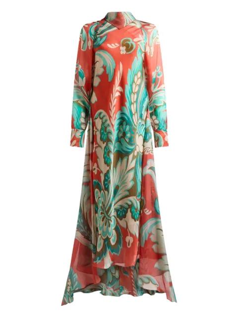 paisley-print drape dress by ETRO