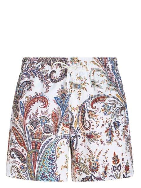 paisley-print drawstring swim shorts by ETRO