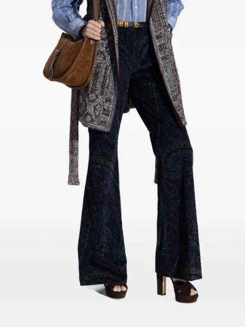 paisley-print flared trousers by ETRO