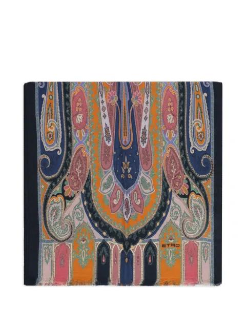 paisley-print fringed scarf by ETRO