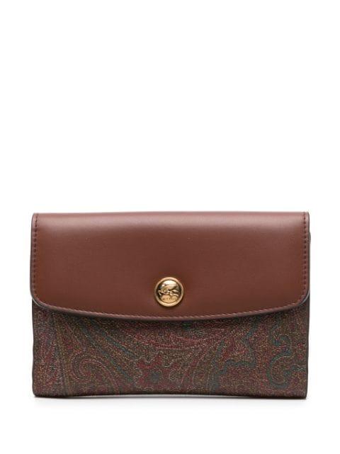 paisley-print leather wallet by ETRO