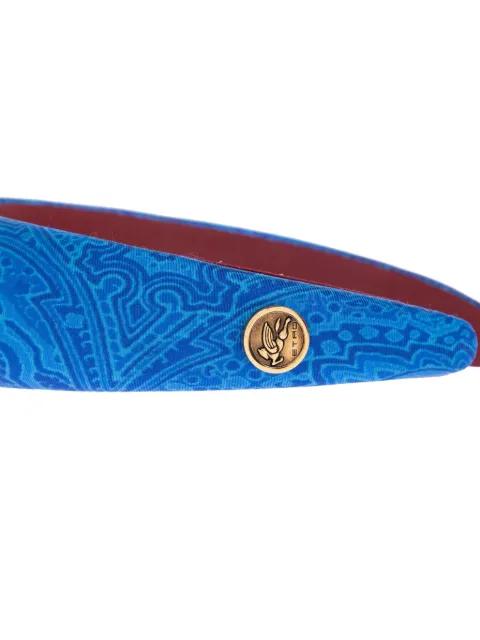 paisley-print logo-plaque headband by ETRO