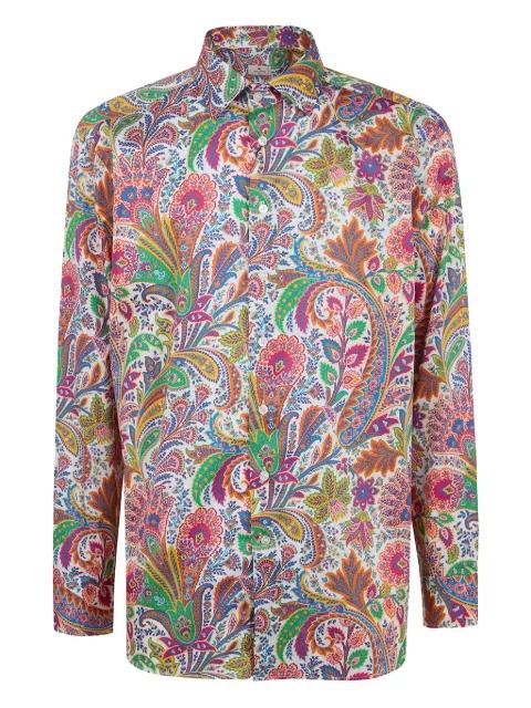paisley-print long-sleeve shirt by ETRO
