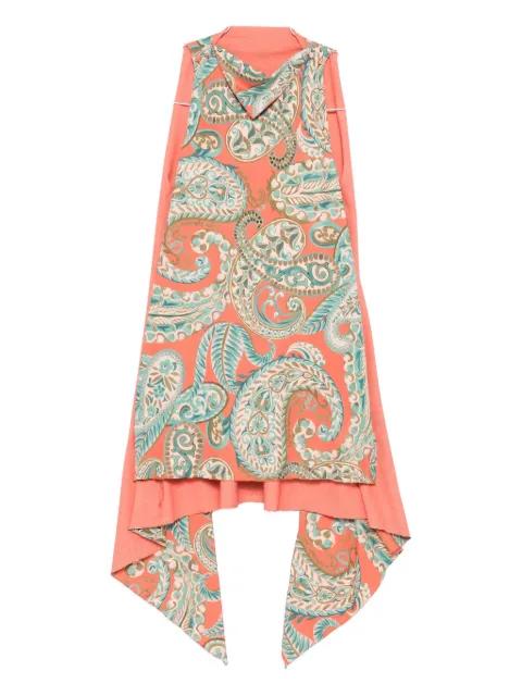 paisley-print midi dress by ETRO