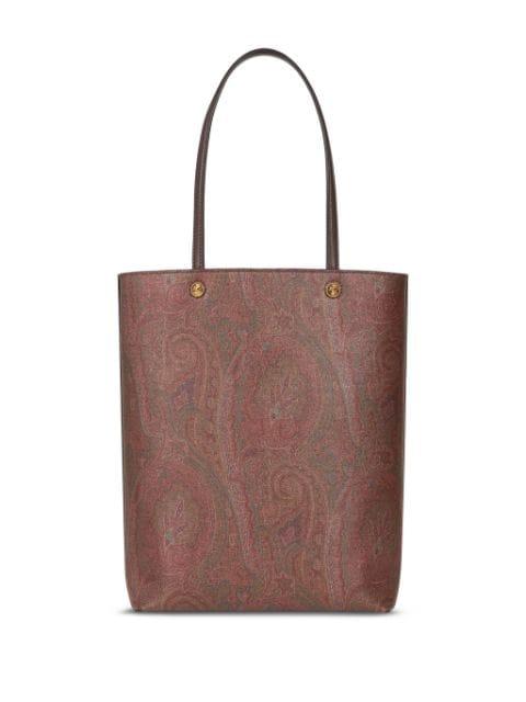 paisley-print open-top tote bag by ETRO