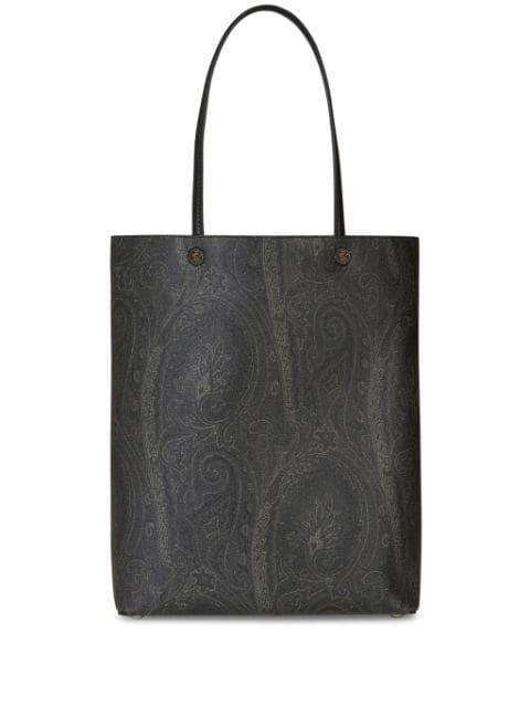 paisley-print open-top tote bag by ETRO