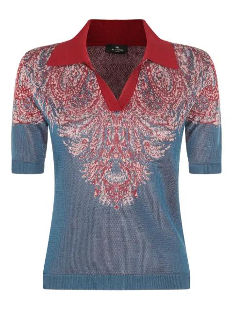 paisley-print polo shirt by ETRO