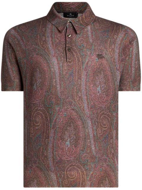 paisley-print polo shirt by ETRO