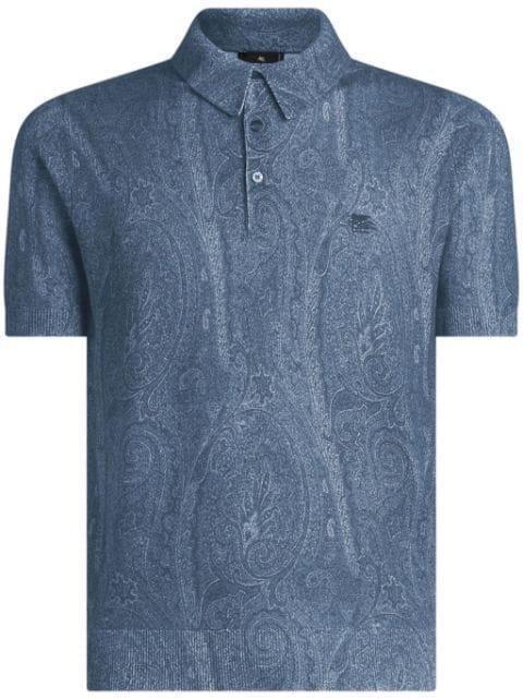 paisley-print polo shirt by ETRO