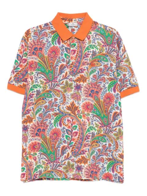 paisley-print polo shirt by ETRO