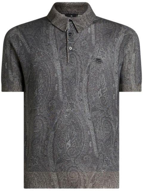 paisley-print polo shirt by ETRO