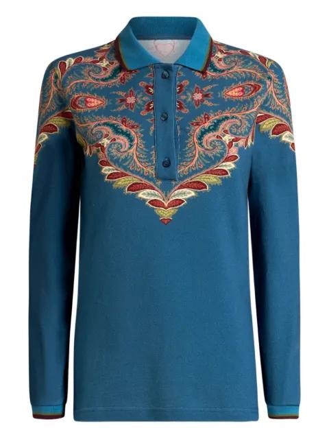 paisley-print polo shirt by ETRO